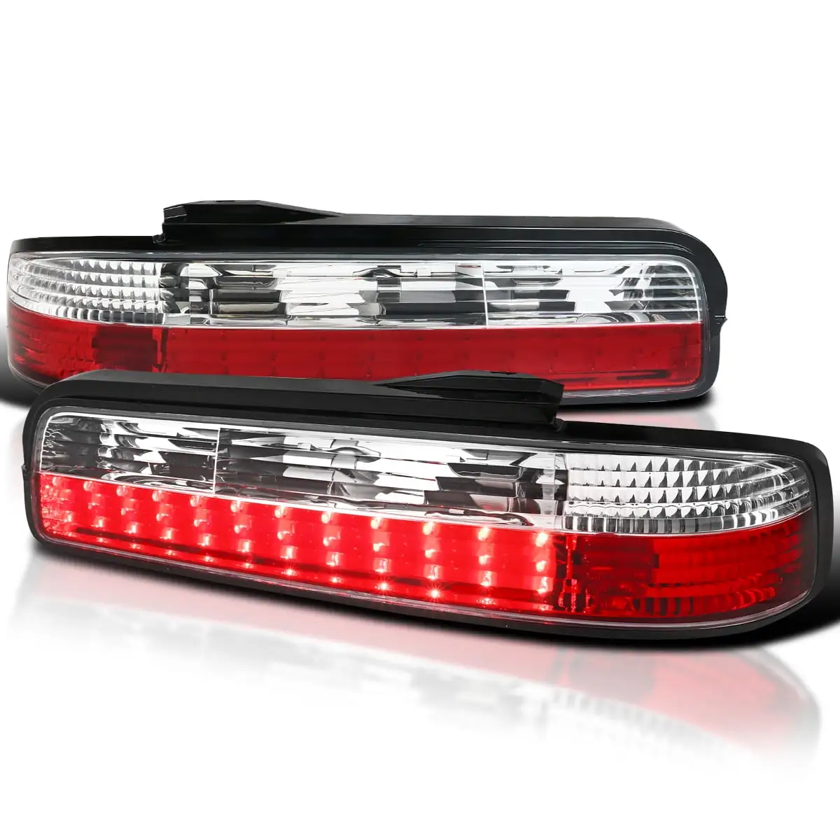 AKKON - For [Red Clear] 2009-2014 Ford F150 F-150 Styleside Pickup Truck Rear Tail Lights Brake Lamp Replacement