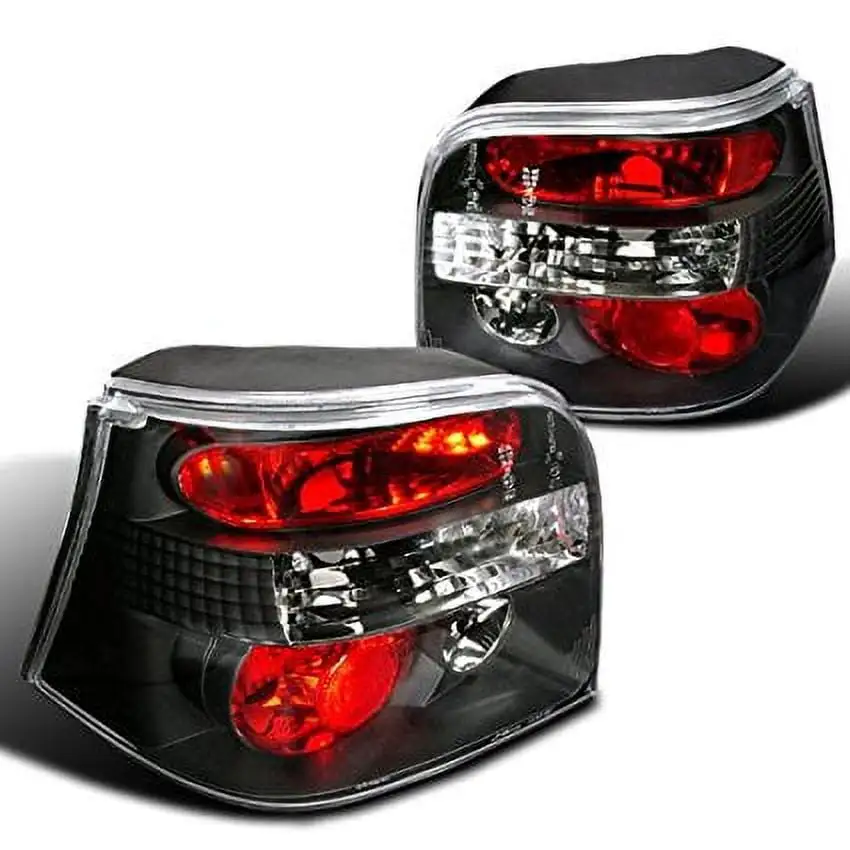 Spec-D Tuning LT-S13892RPW-TM Nissan 240Sx S13 2Dr Coupe Red/Clear Tail Lights