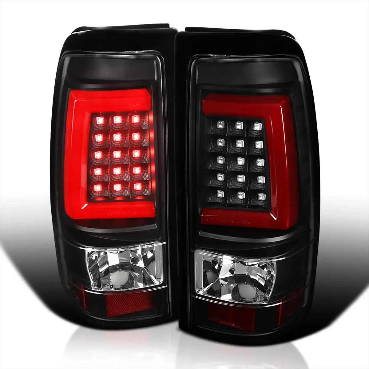 AKKON - For GMC Yukon XL 1500/2500 Red Clear Tail Light Tail Lamp Brake Lamp Passenger Right Side Replacement