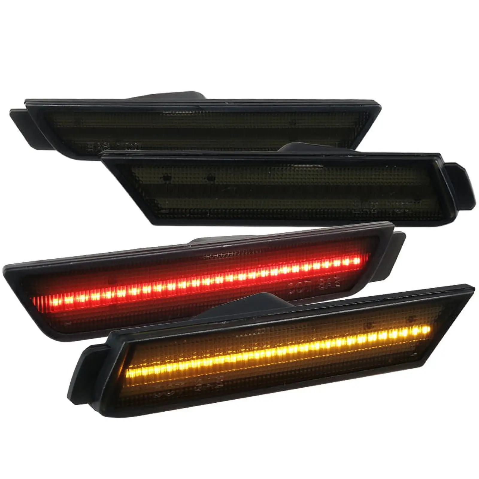 Spec-D Tuning LT-CV92RG-RS Smoked Civic 2Dr 4Dr 4Pc Trunk Tail Lights Stop Brake Lamps