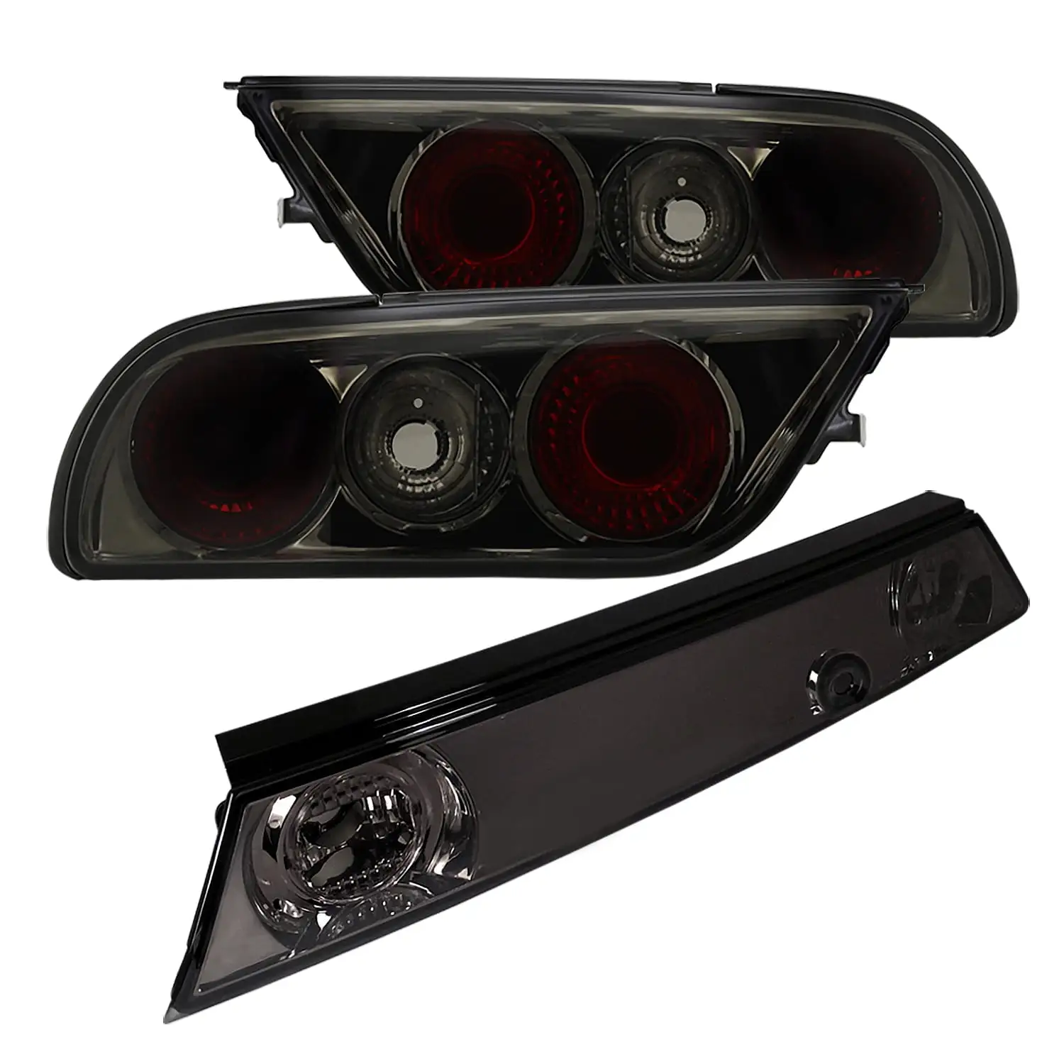 Spec-D Tuning LT-C1088JMLED-TM Chevy C10 C/K Chevy Silverado Black Led Tail Lights