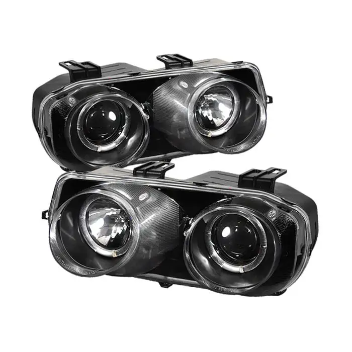 ( Spyder ) Acura Integra 94-97 Projector Headlights-LED Halo-Black-High H1 (Incl