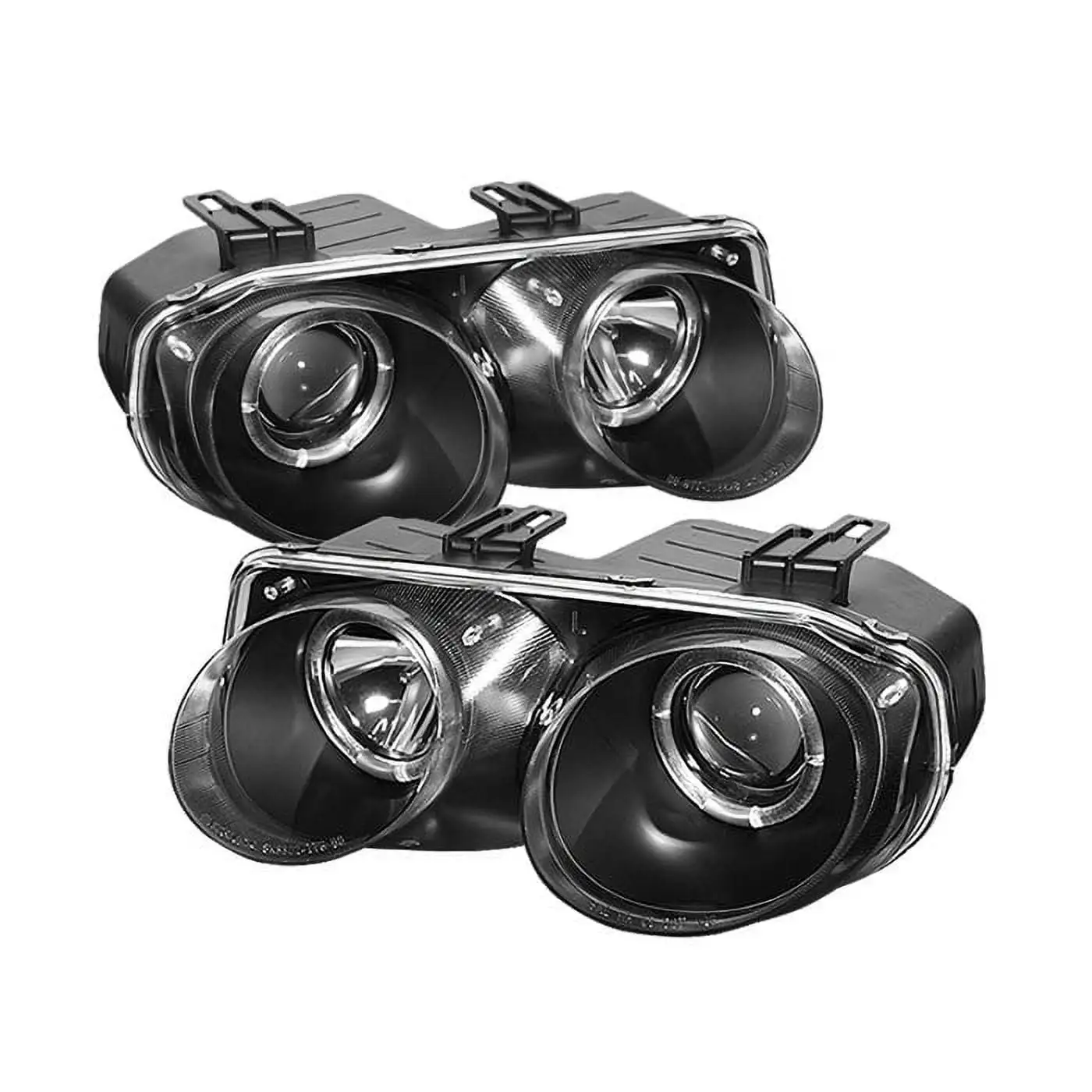 ( Spyder ) Acura Integra 98-01 Projector Headlights-LED Halo-Black-High H1 (Incl