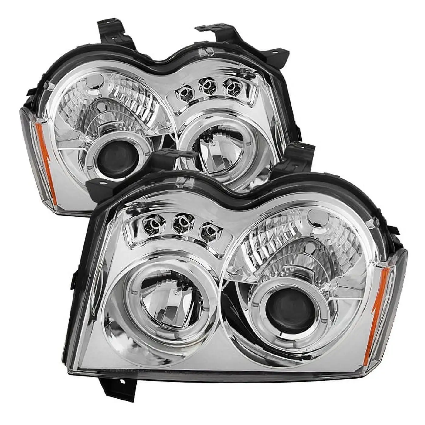 Spyder Auto Group Halo LED Projector Headlights (Chrome) - 5011107 Fits select: 2005-2007 JEEP GRAND CHEROKEE