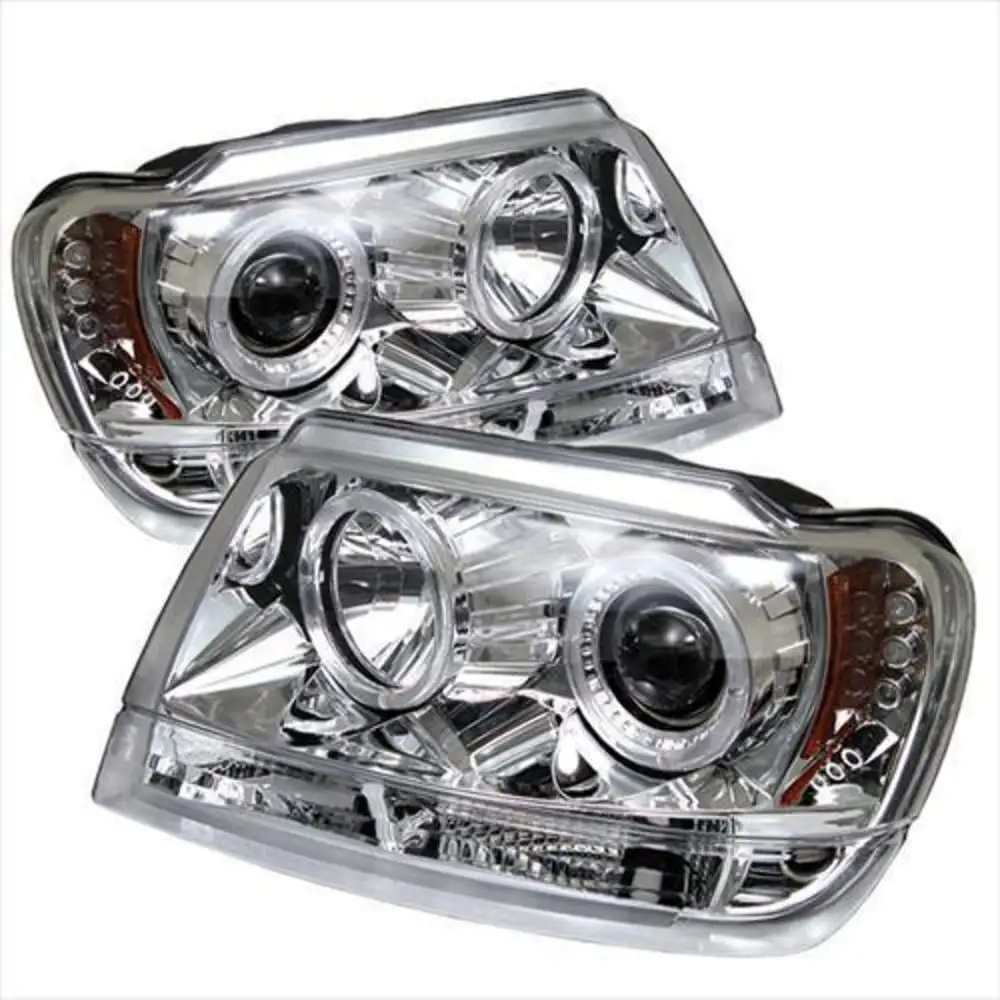 Spyder Auto Group Halo LED Projector Headlights (Chrome) - 5011152 Fits select: 1999-2004 JEEP GRAND CHEROKEE