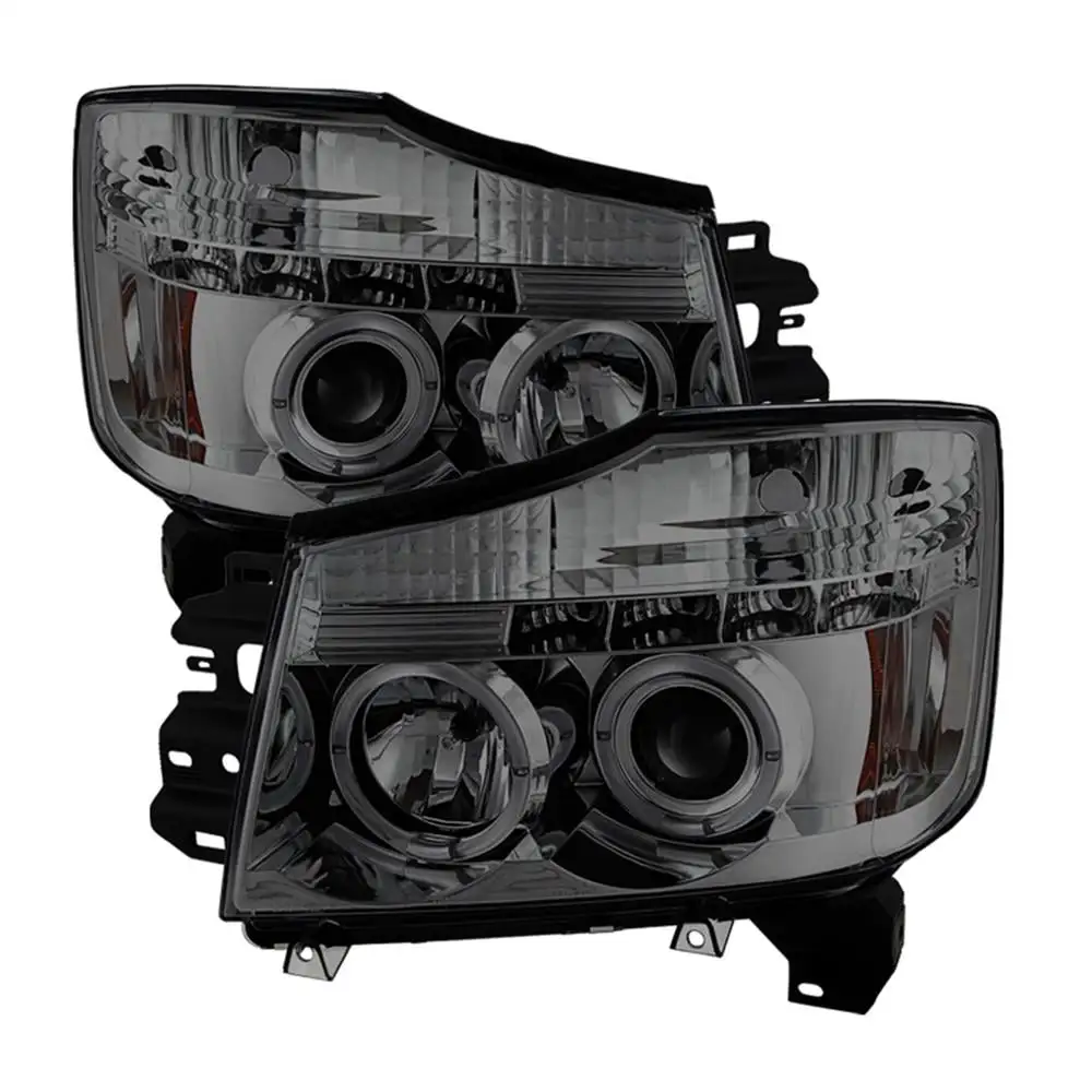 Spyder Auto Group Halo LED Projector Headlights (Smoke) - 5033963 Fits select: 2004-2015 NISSAN TITAN. 2004-2007 NISSAN ARMADA