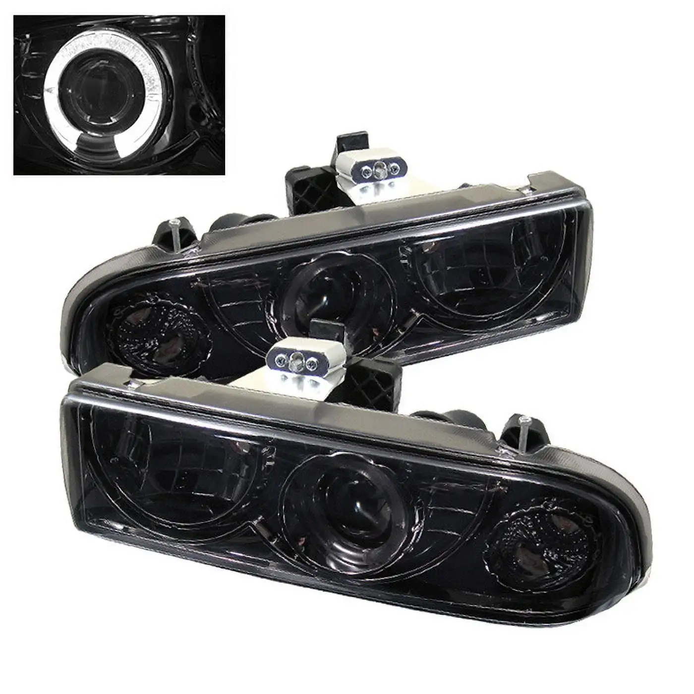 Spyder Auto Group Halo Projector Headlights (Smoke) - 5009562 Fits select: 1998-2004 CHEVROLET S TRUCK. 2002-2004 CHEVROLET BLAZER