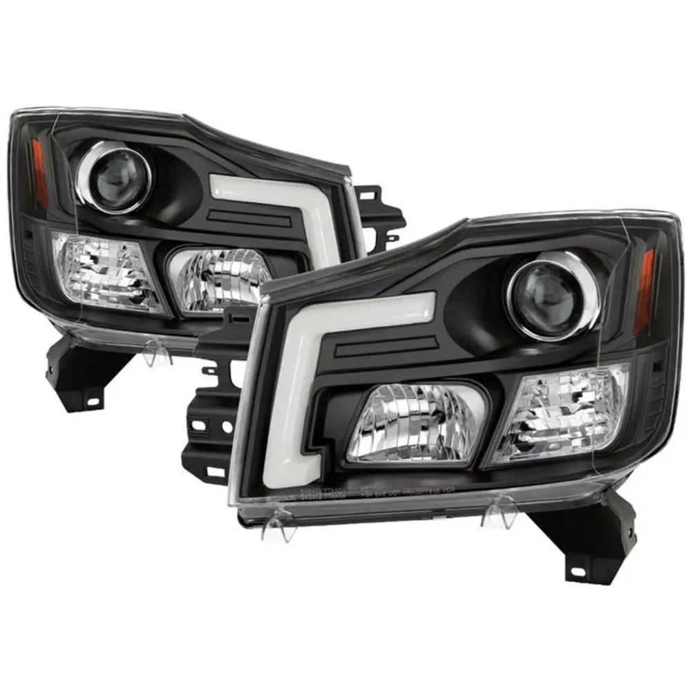 Spyder Auto Version 2 Projector Headlights (Black) - 5085504 Fits select: 2004-2015 NISSAN TITAN. 2004-2007 NISSAN ARMADA