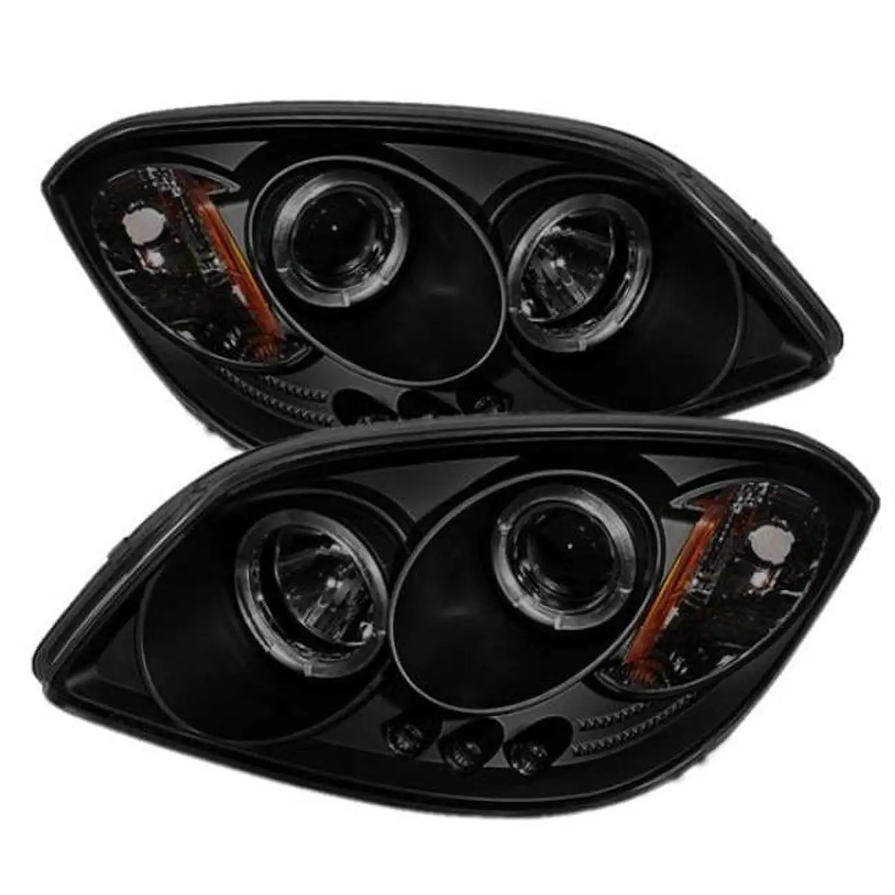 Spyder Chevy Cobalt 05-10 / Pontiac G5 07-09 / Pontiac Pursuit 05-06 Projector Headlights - LED Halo - LED ( Replaceable LEDs ) - Black Smoke - High