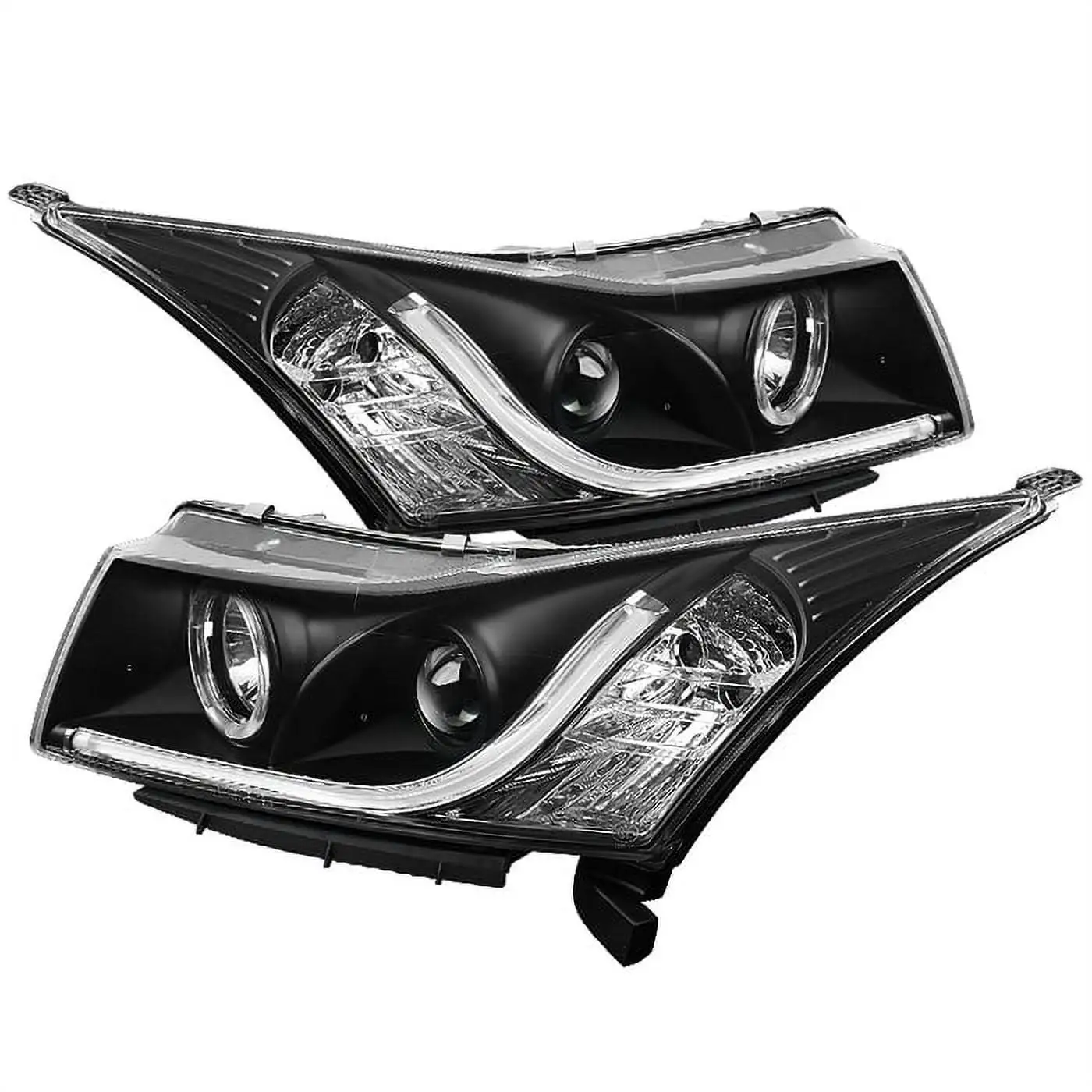 Spyder Chevy Cruze 11-14 Projector Headlights - Light Tube DRL - Black - High H1 (Included) - Low H7 (Included) Fits select: 2011-2014 CHEVROLET CRUZE