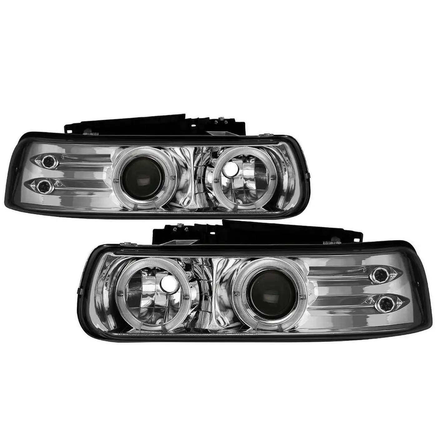 Spyder Chevy Silverado 1500/2500 99-02 / Chevy Silverado 3500 01-02 / Chevy Suburban 1500/2500 00-06 / Chevy Tahoe 00-06 Projector Headlights - LED H Fits select: 1999-2002 CHEVROLET SILVERADO