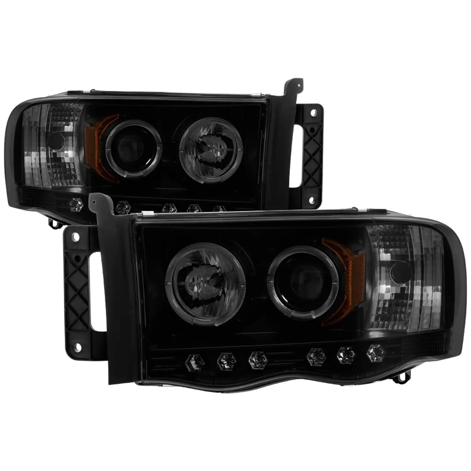 ( Spyder ) Dodge Ram 1500 02-05/Ram 2500/3500 03-05 Projector Headlights-LED Hal