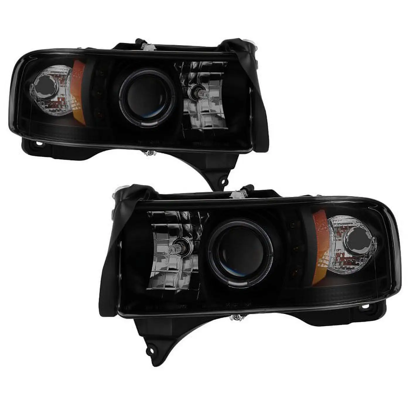 Spyder Dodge Ram 1500 94-01 / Ram 2500/3500 94-02 / 99-01 Ram Sport - Projector Headlights - LED Halo - LED ( Replaceable LEDs ) - Black Smoke - Hi