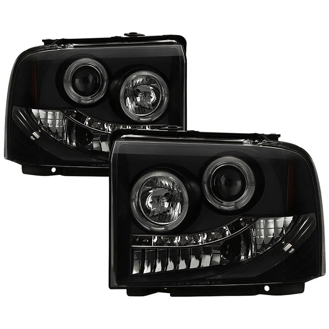 ( Spyder ) Ford F250/350/450 Super Duty 05-07 Projector Headlights-LED Halo-LED