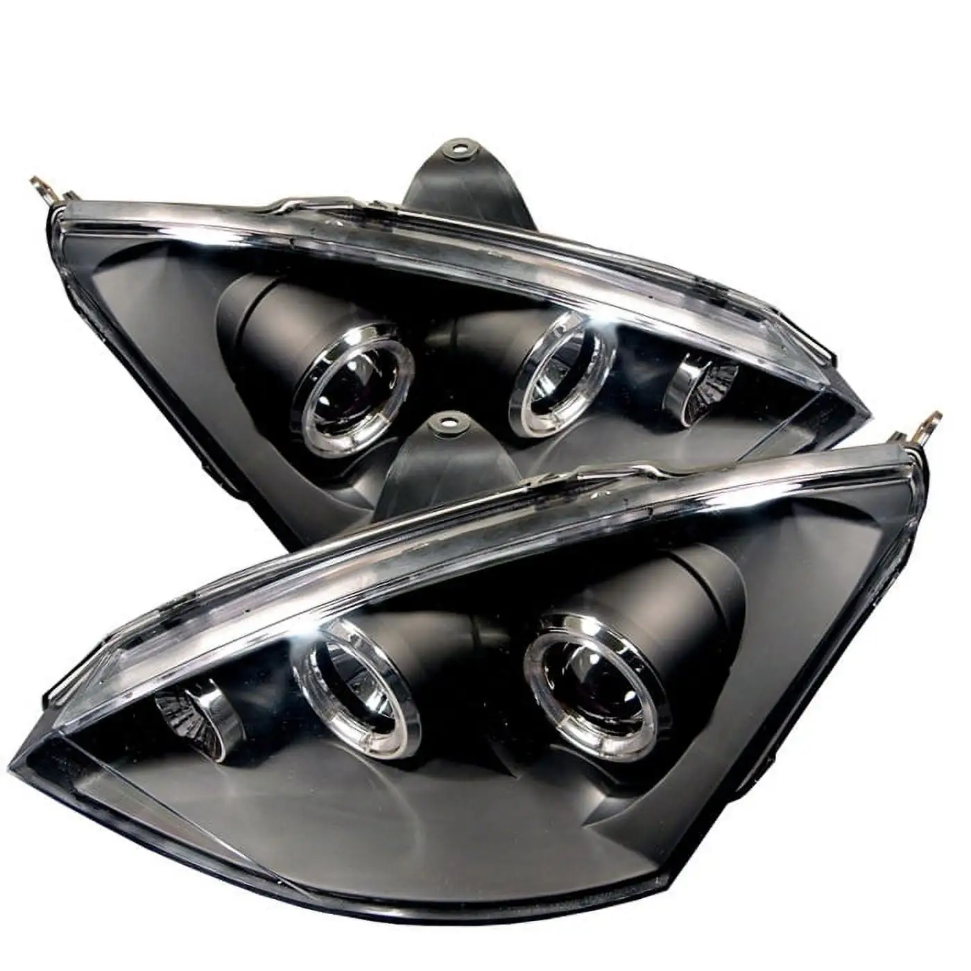 Spyder Ford Focus 00-04 Projector Headlights - ( Do Not Fit SVT Model ) - LED Halo - Black - High H1 (Included) - Low H1 (Included) Fits select: 2003 FORD FOCUS SE/SE SPORT/ZTW