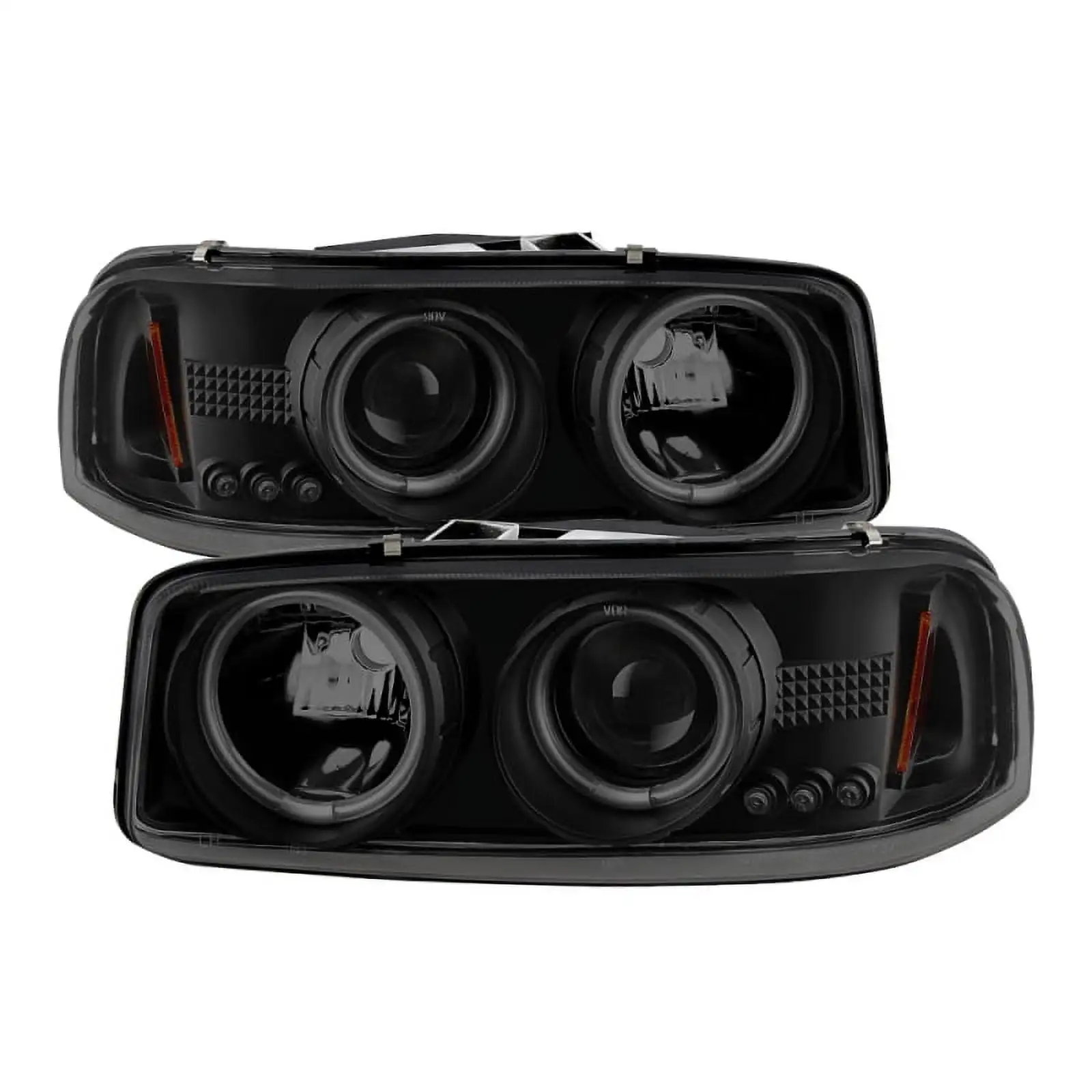 Spyder GMC Sierra 1500/2500 99-06 Projector Headlights CCFL Halo LED Blk Smke PRO-YD-CDE00-CCFL-BSM Fits select: 1999-2000.2002-2007 GMC NEW SIERRA