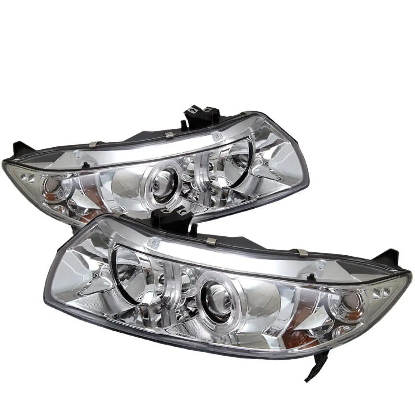 Spyder Honda Civic 06-08 2Dr Projector Headlights - LED Halo - Chrome - High H1 (Included) - Low H1 (Included) Fits select: 2006-2008 HONDA CIVIC LX