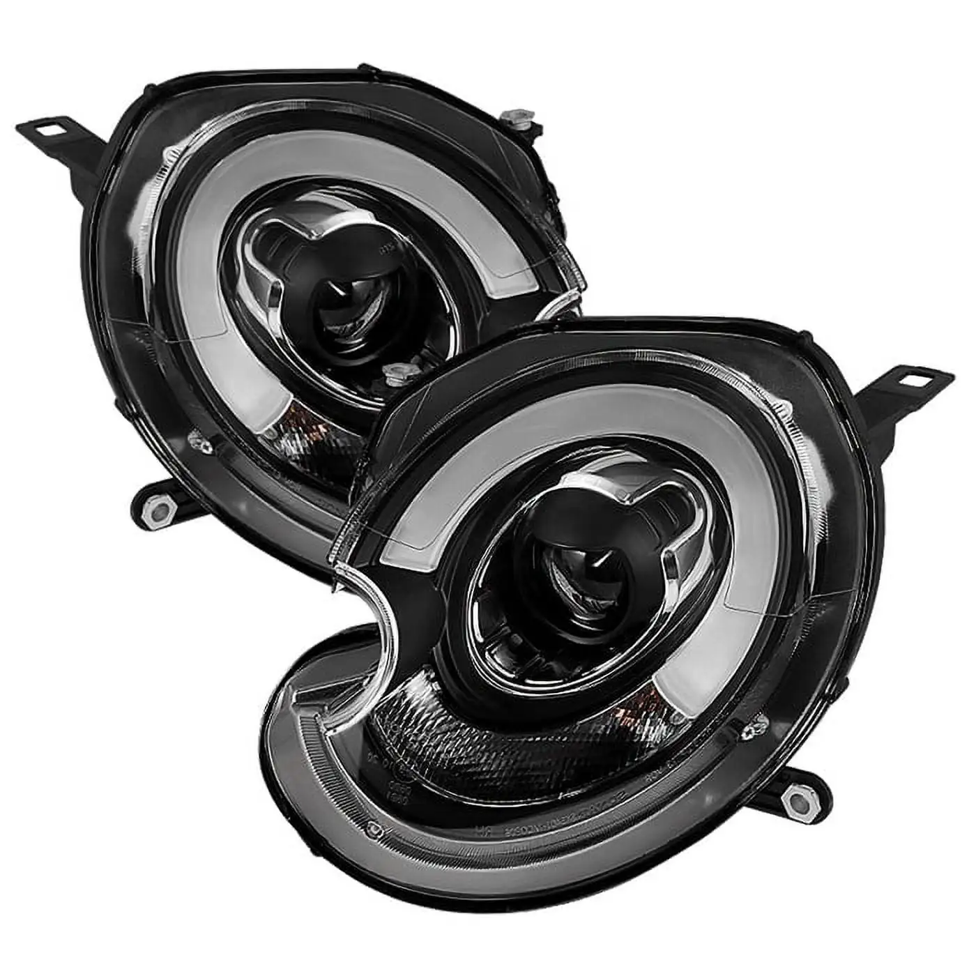 Spyder Mini Cooper 2010-2012 Projector Headlights - Xenon/HID Model Only ( Not Compatible With Halogen Model ) - DRL - Black