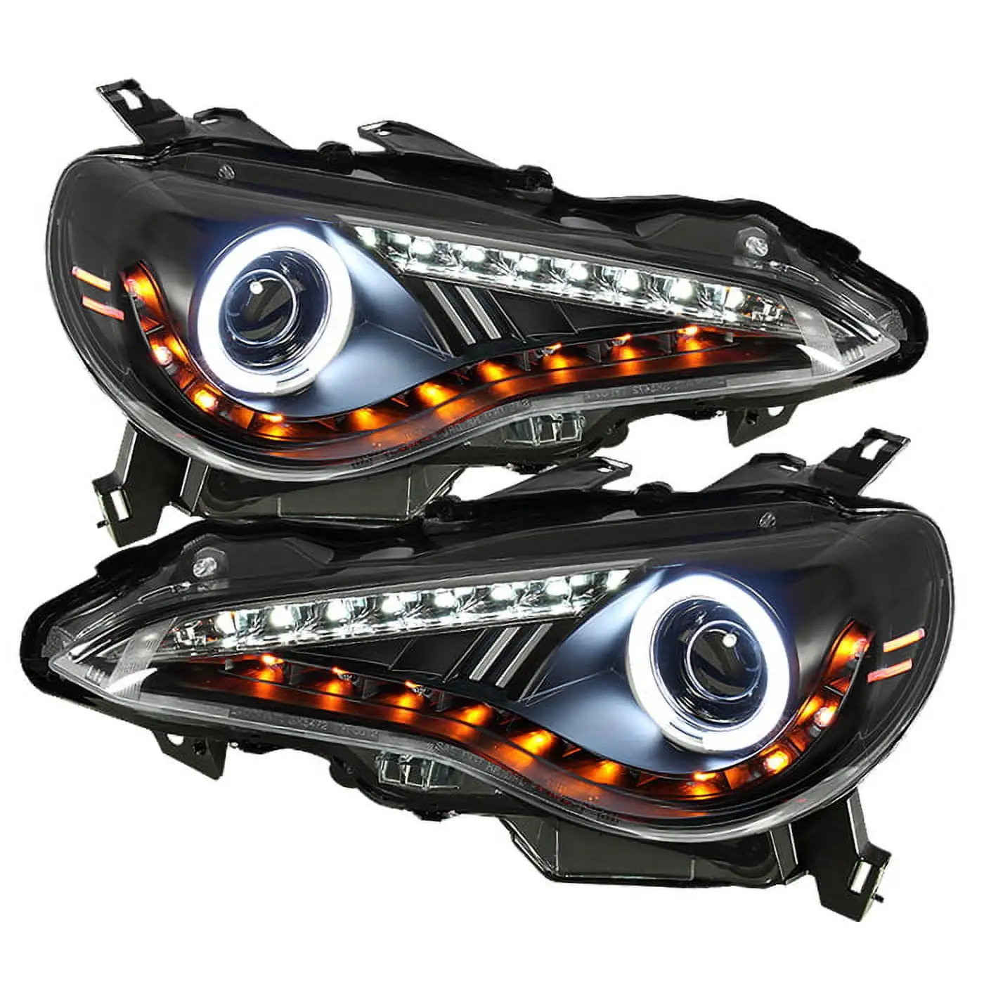 Spyder Scion FRS 12-14 Projector Headlights - CCFL Halo - DRL LED - Black Fits select: 2013-2016 TOYOTA SCION FR-S. 2017-2019 TOYOTA 86