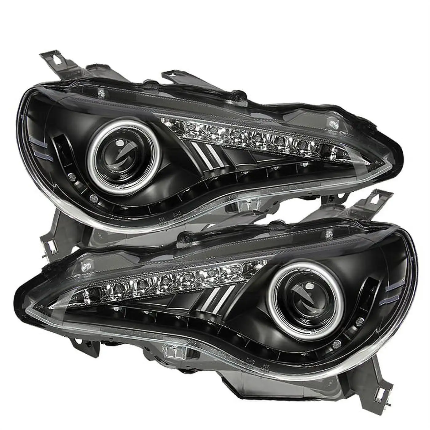 Spyder Subaru BRZ 12-14 Projector Headlights- DRL LED - Black