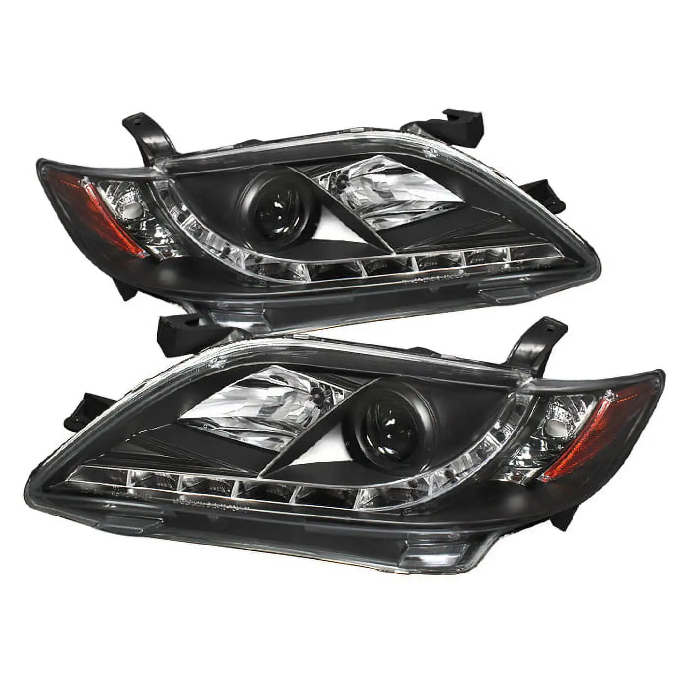 Spyder Toyota Camry 07-09 Projector Headlights - DRL - Black - High H1 (Included) - Low H7 (Included)