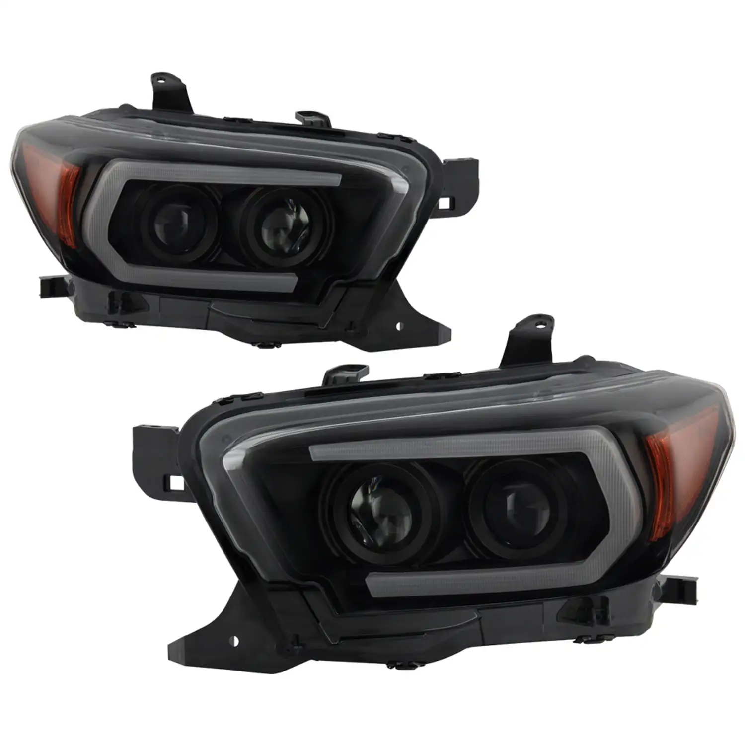 Spyder Toyota Tacoma 16-18 (SR5 Model Only) Projector Headlights Black Smoke PRO-YD-TT16-LB-BSM - 5087546 Fits select: 2017 TOYOTA TACOMA ACCESS CAB/SR5/TRD SPORT/TRD OFF ROAD