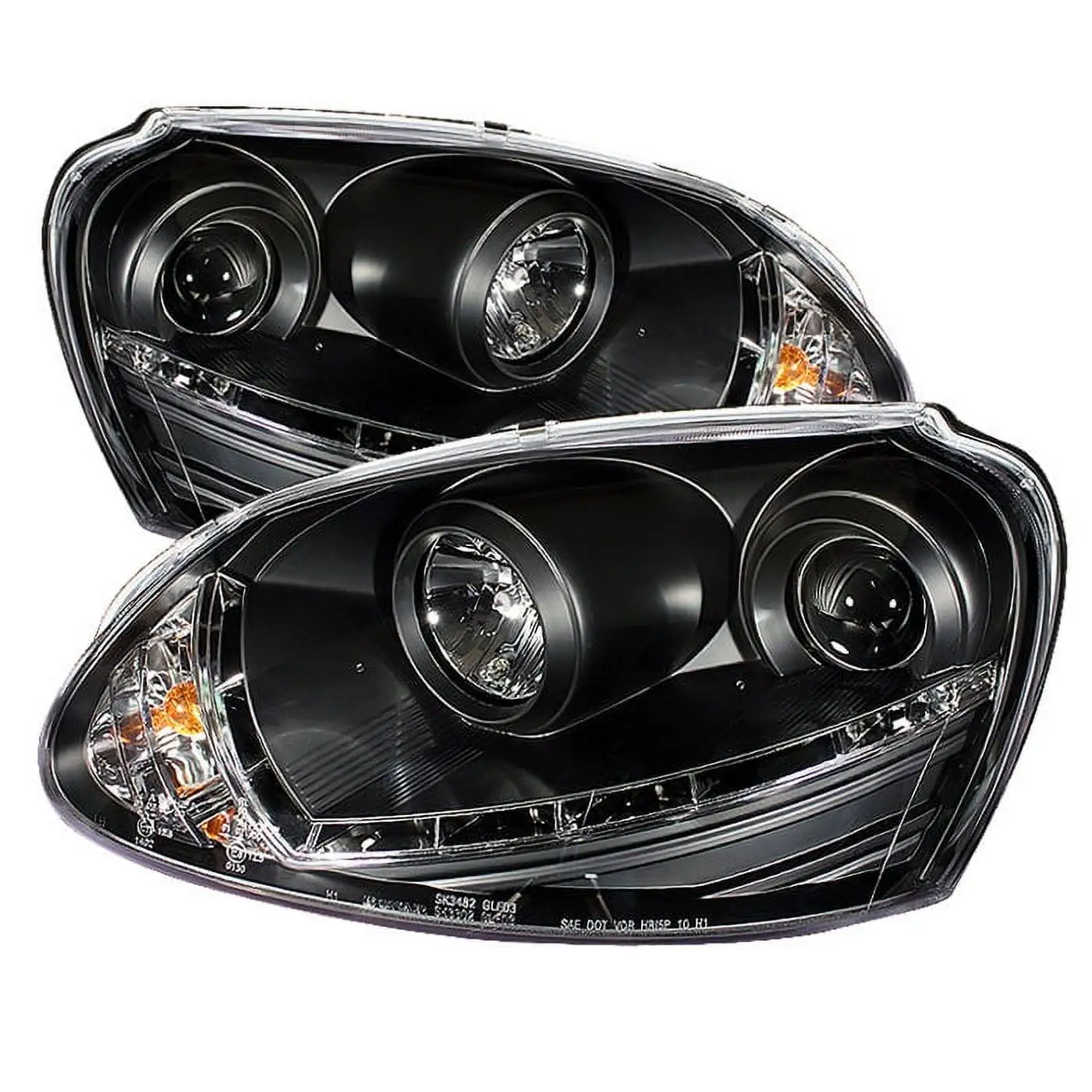 Spyder Volkswagen GTI 06-09 / Jetta 06-09 / Rabbit 06-09 Projector Headlights (does not fit the R32) - Xenon/HID Model Only ( Not Compatiable With Ha Fits select: 2008 VOLKSWAGEN GLI SE/SEL