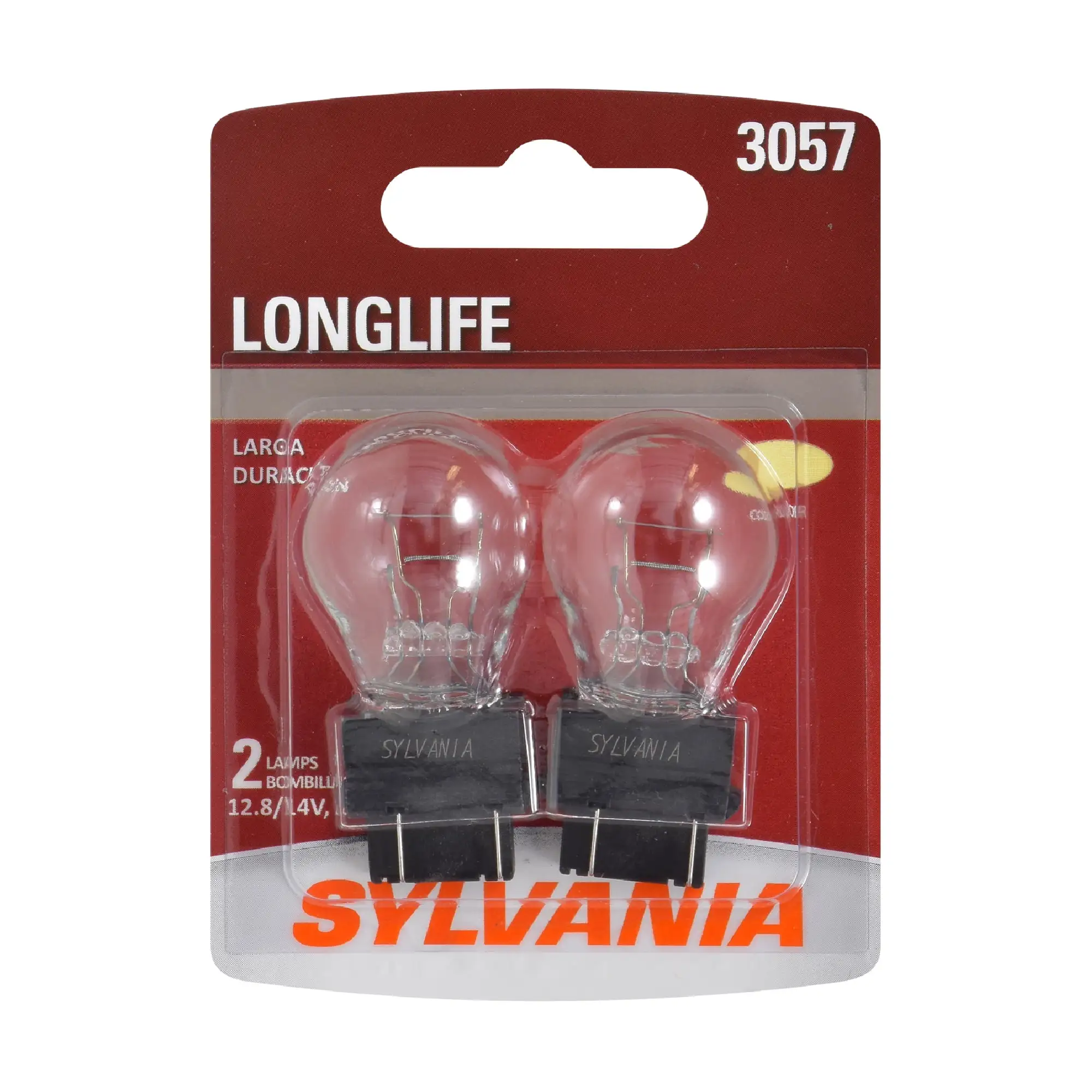 Sylvania 3057 Long Life Halogen Auto Mini Bulbs. Pack of 2.