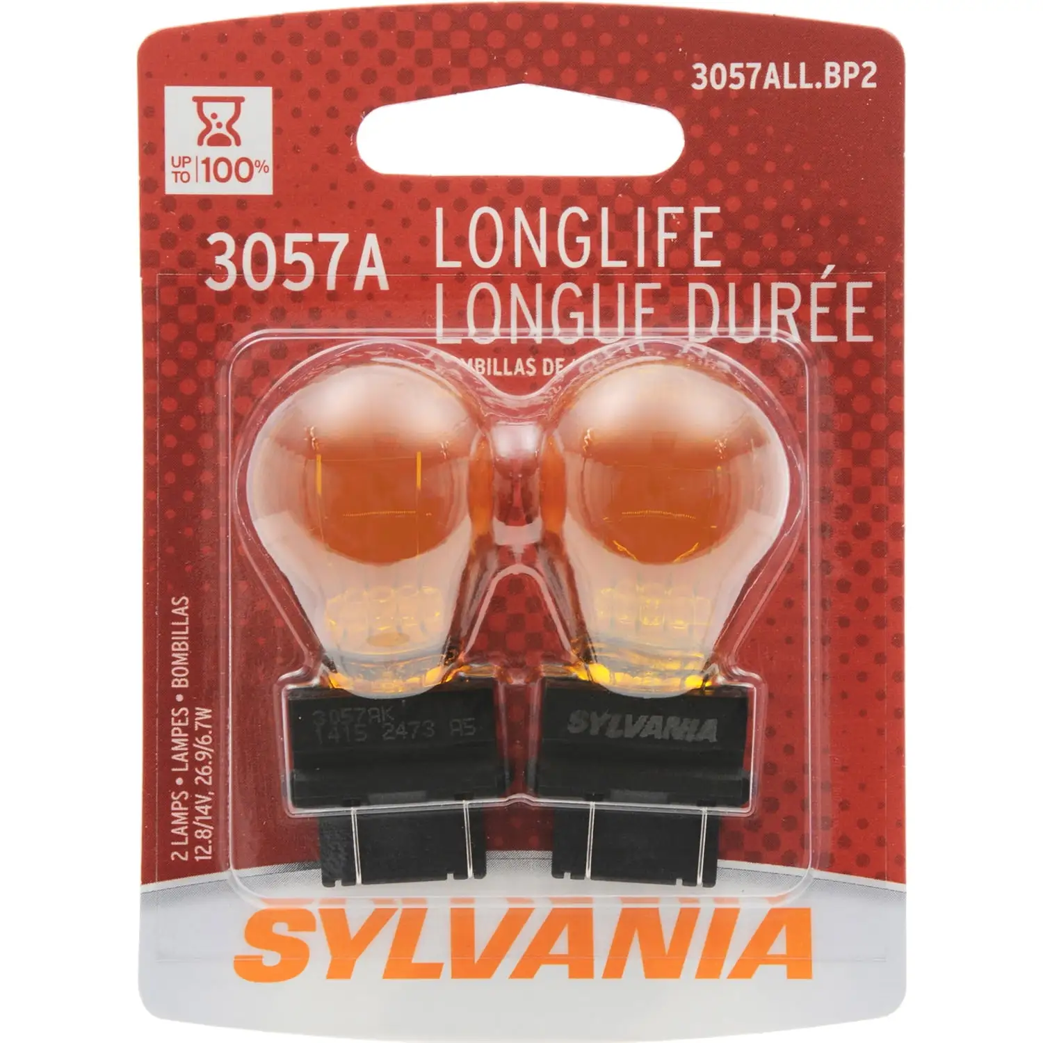 Sylvania 3057A Long Life Halogen Auto Mini Bulbs. Pack of 2.