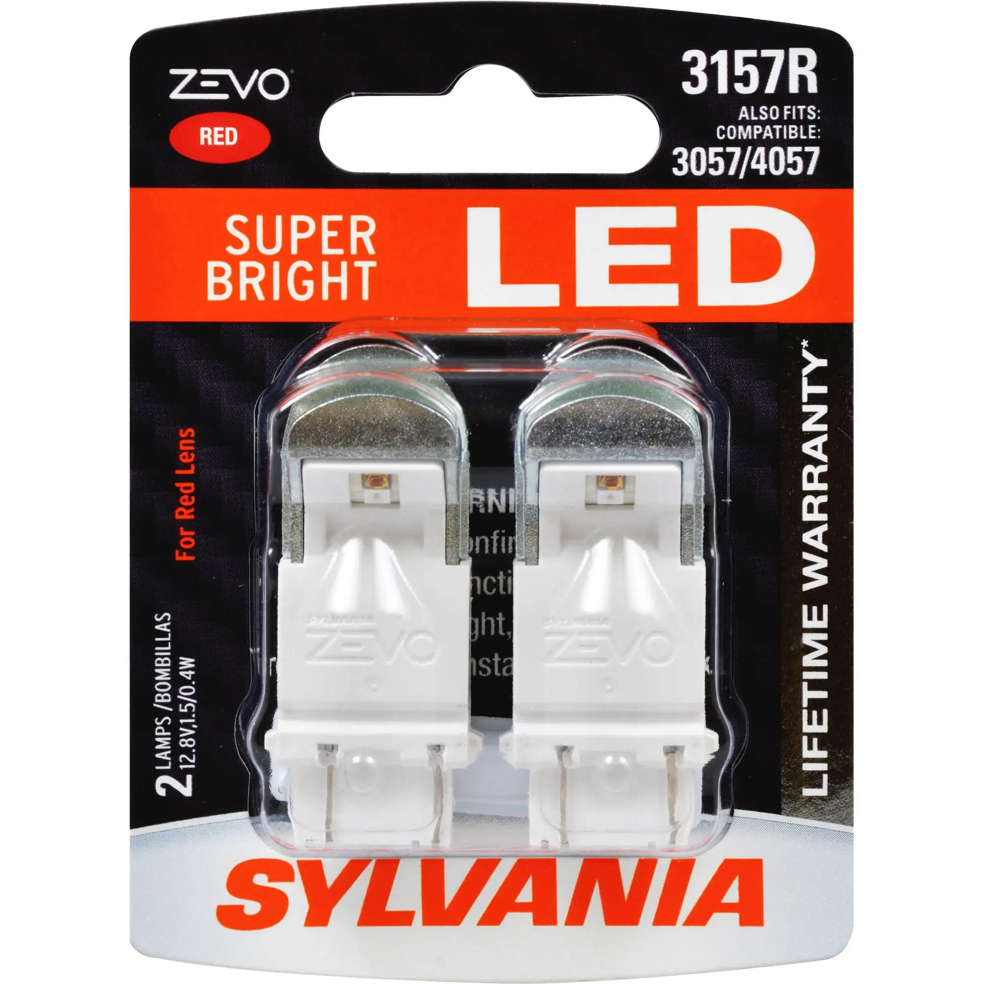 Sylvania 3157 ZEVO LED Bulb. Pack of 2