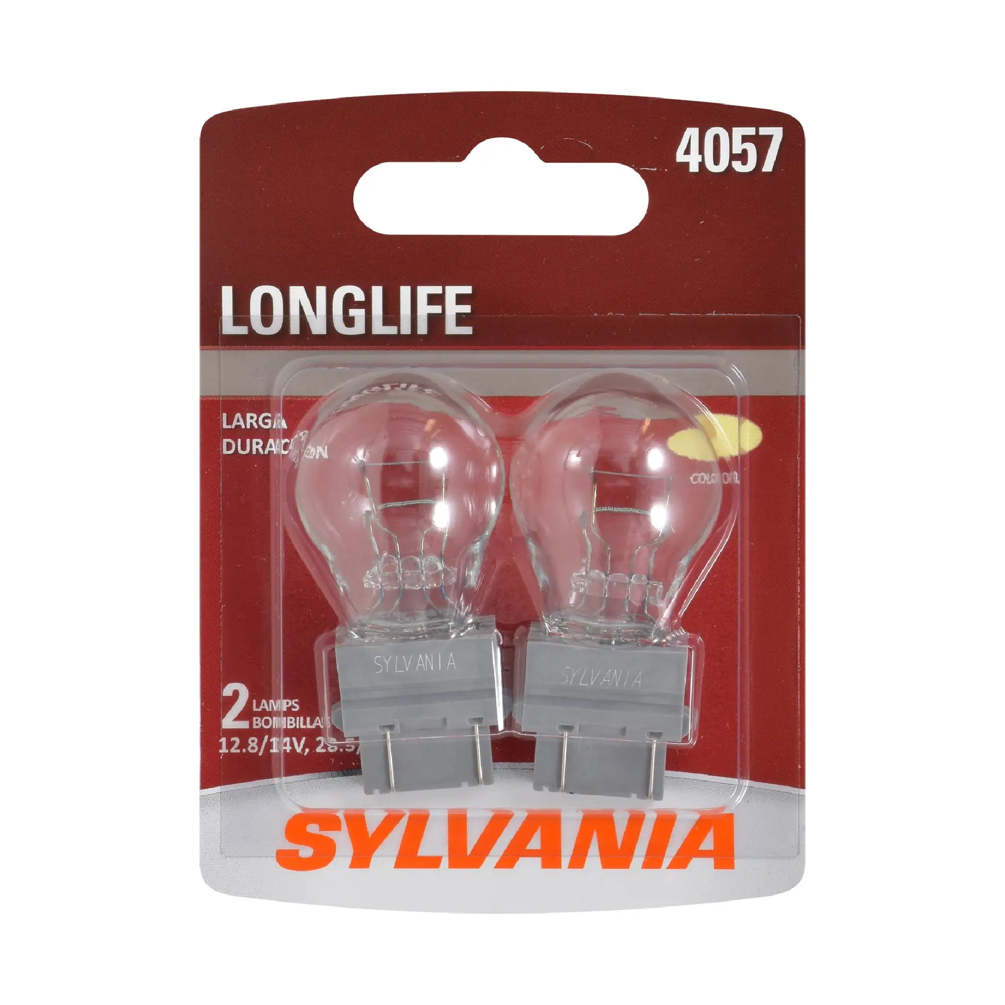 Sylvania 4057 Long Life Halogen Auto Mini Bulbs. Pack of 2.