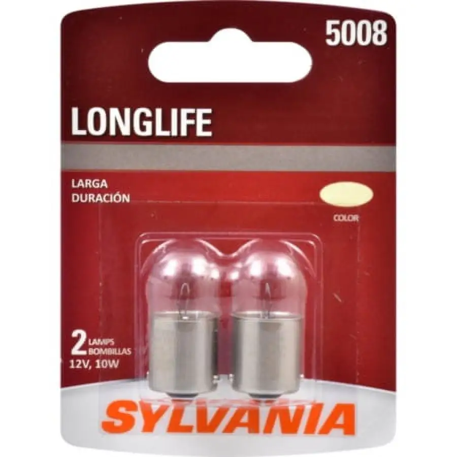 Sylvania 5008 Long Life Halogen Auto Mini Bulbs. Pack of 2.