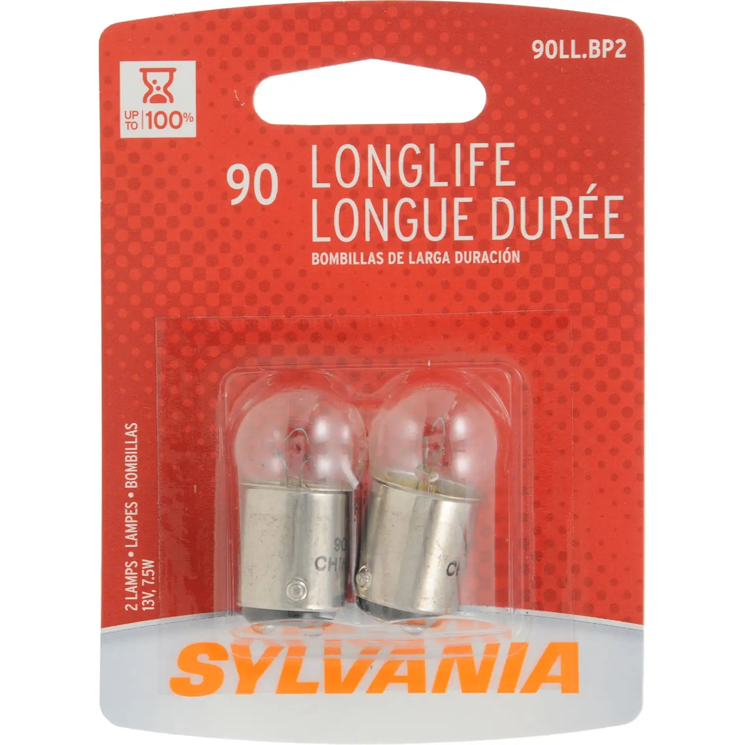 Sylvania 90 Long Life Halogen Auto Mini Bulbs. Pack of 2.