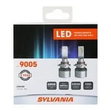 Sylvania 9005 LED Fog Light and Powersport Bulb. Pack of 2