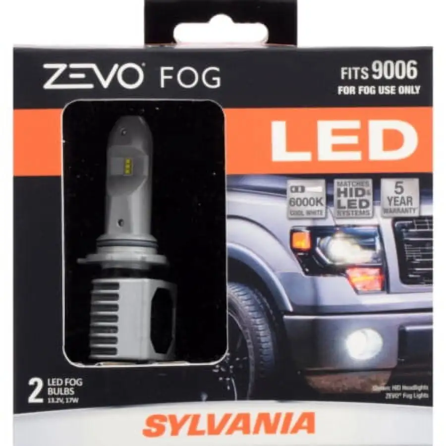 Sylvania 9006 ZEVO LED Bulb/Fog Light Bulb. Pack of 2