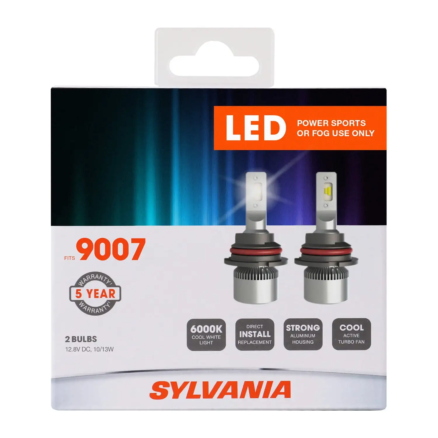 Sylvania 9007 LED Fog Light and Powersport Bulb - 2 Pack