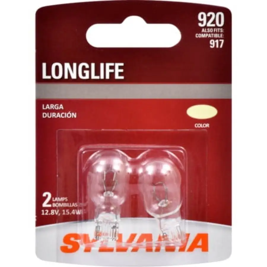 Sylvania 920 Long Life Halogen Auto Mini Bulbs. Pack of 2.