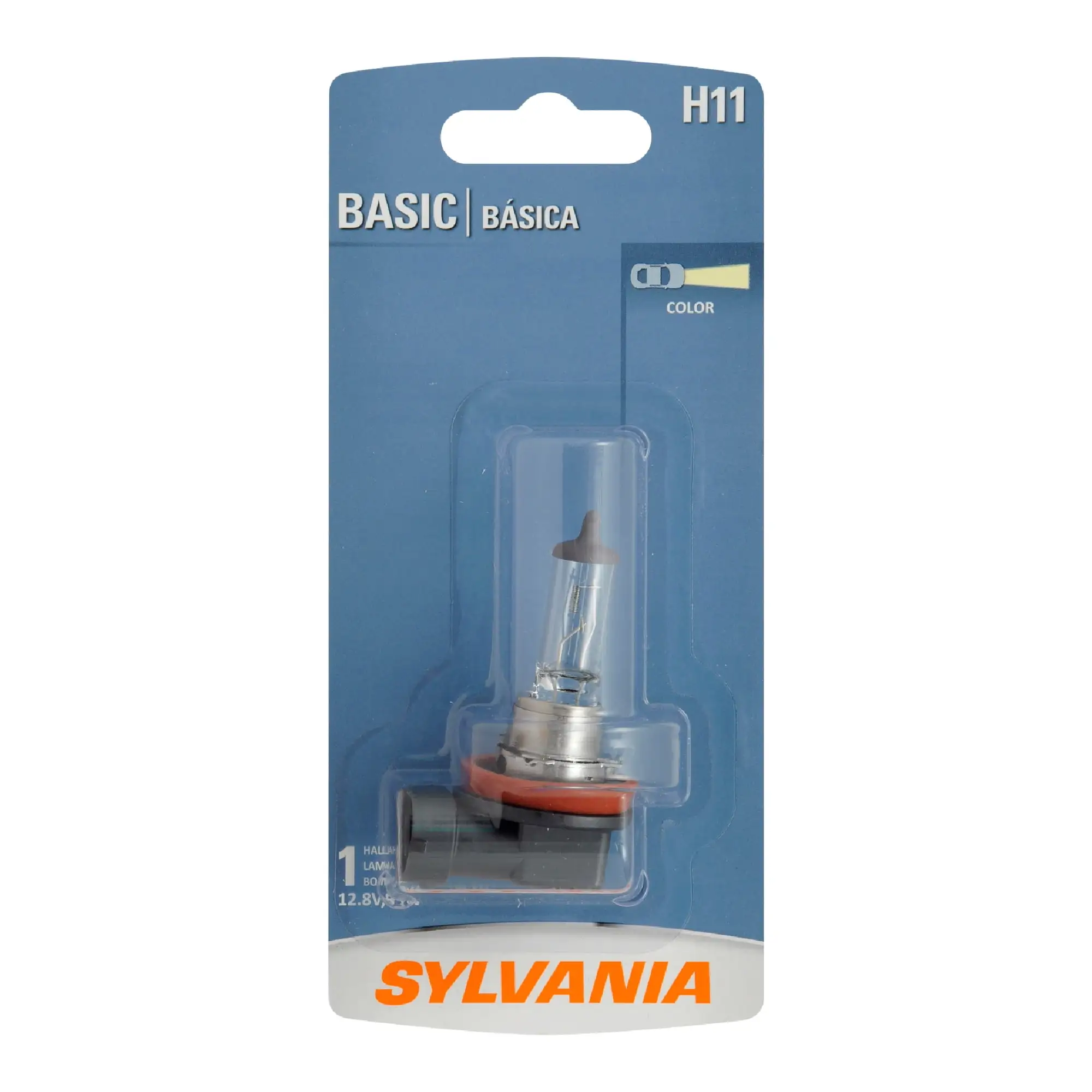 Sylvania H11 Basic Auto Halogen Headlight Bulb. Pack of 1