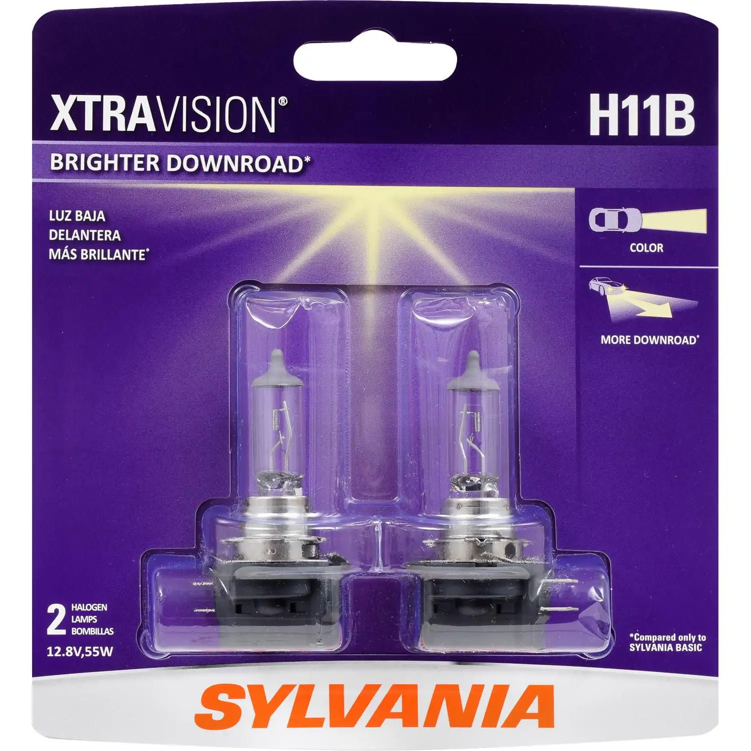 Sylvania H11B XtraVisionHeadlight Bulbs -. 2/card. sold by card