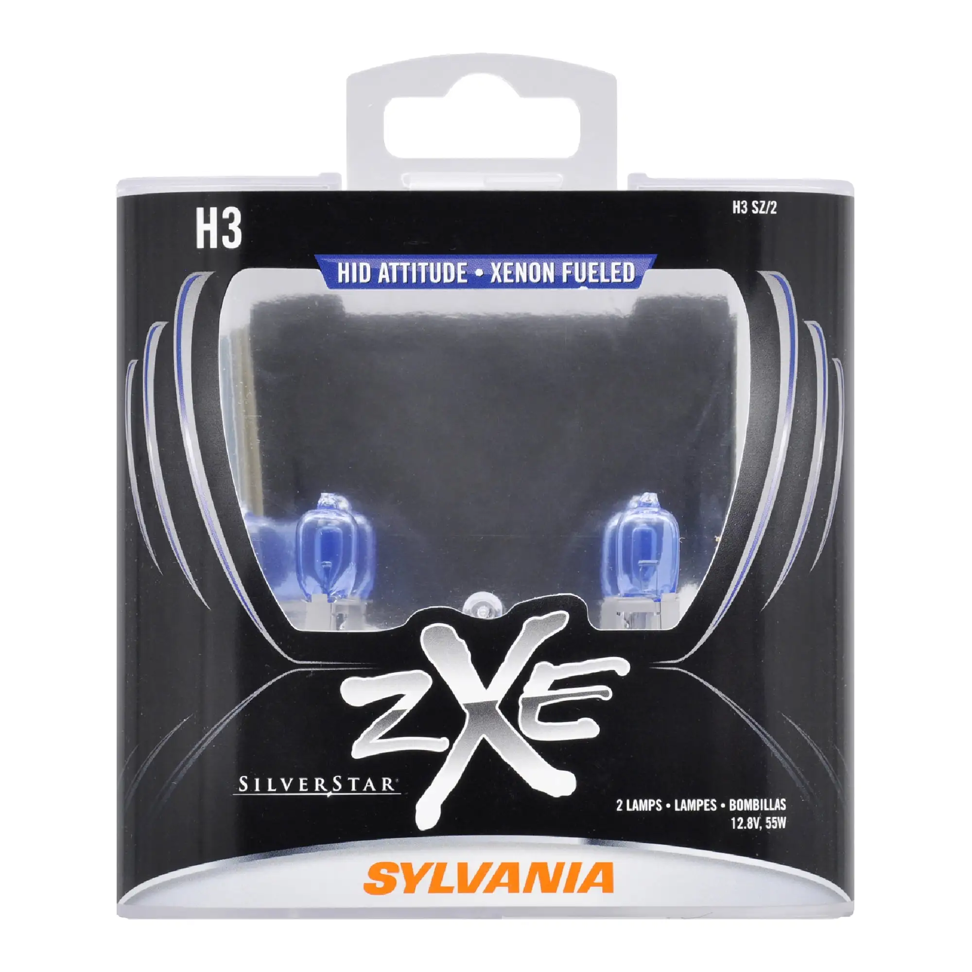 Sylvania H3SZ.BB2 SilverStar zXe H3 Halogen Fog Light Bulbs. White (2 Pack)