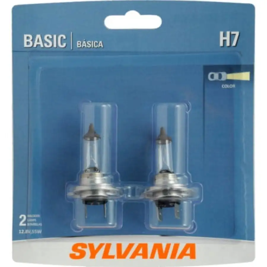 Sylvania H7 Basic Halogen Bulb. Pack of 2