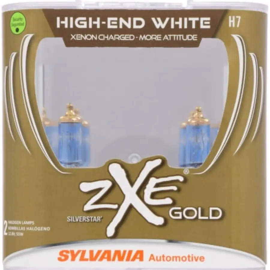 Sylvania H7 SilverStar zXe Gold Halogen Headlight Bulb. Pack of 2. Fits select: 2006-2017 FORD FUSION. 2010-2014 HYUNDAI SONATA