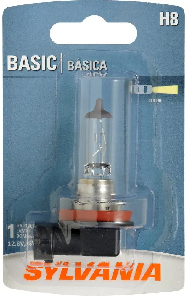 Sylvania H8 Basic Auto Halogen Headlight Bulb. Pack of 1.