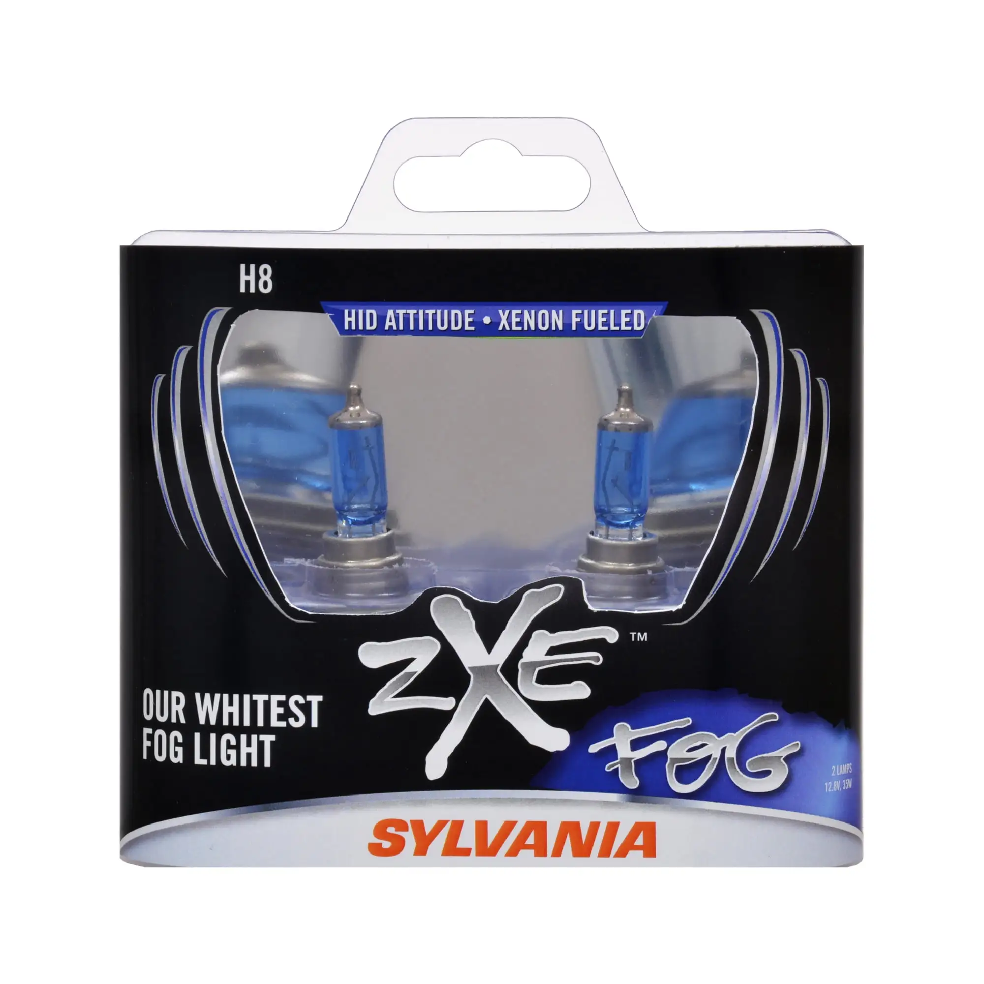 Sylvania H8SZ.BB2 SilverStar zXe H8 Halogen Fog Light Bulbs. White (2 Pack)