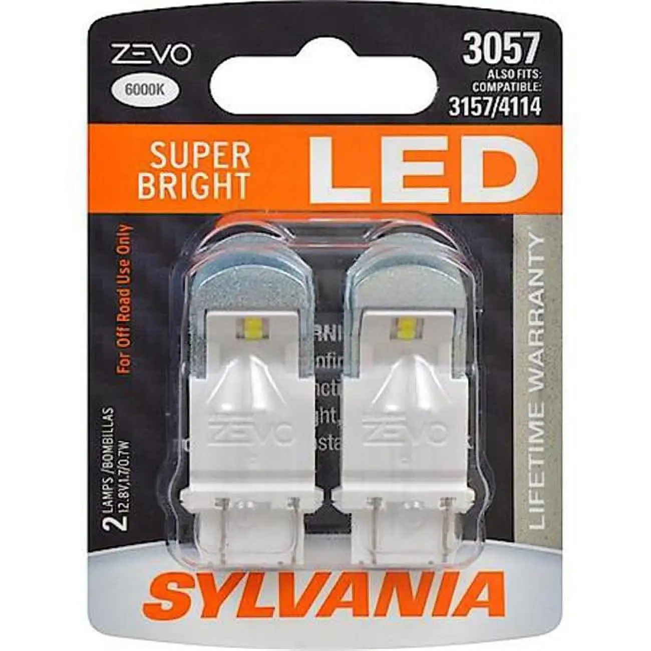 Sylvania S79-3057LEDBP2 Zevo2 LED Bulb for 2006-2011 Buick Lucerne, Silver