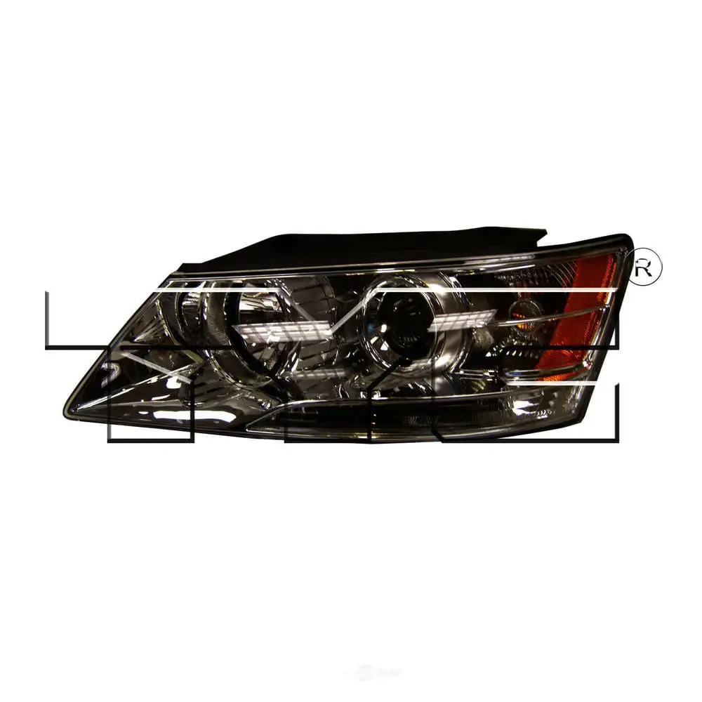 TYC 20-9012-00 Sonata Driver Side Headlight Assembly Fits 2010 Hyundai Sonata