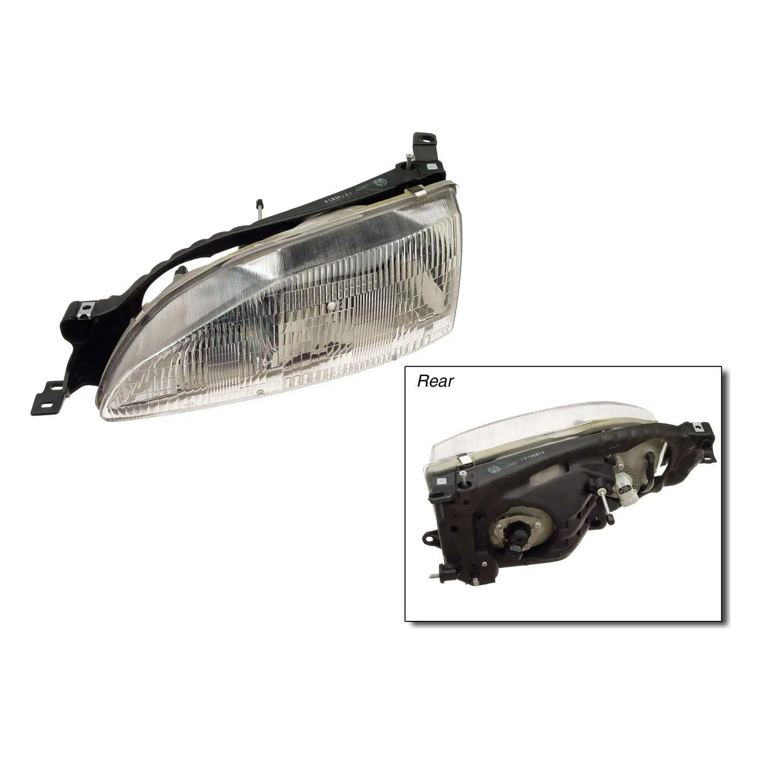 TYC SAE/DOT Approved Headlight Assembly Fits select: 1995-1996 TOYOTA CAMRY