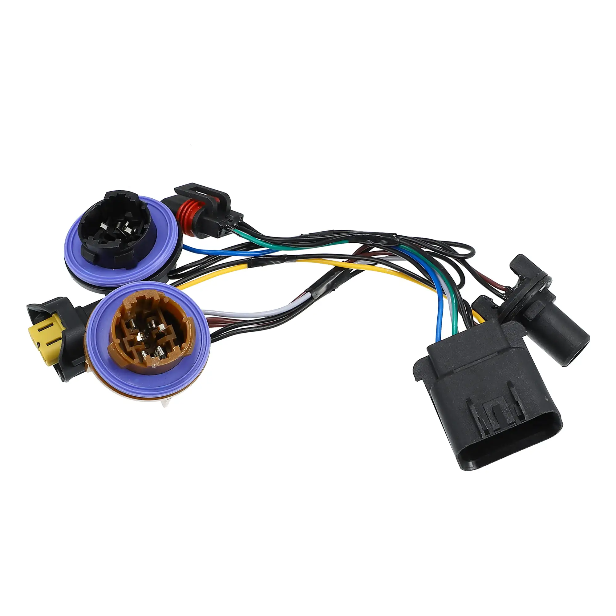 Unique Bargains Headlight Wiring Harness Headlight Socket Lamp Wire Harness Pigtail for Chevy Pbt 15950809 Black