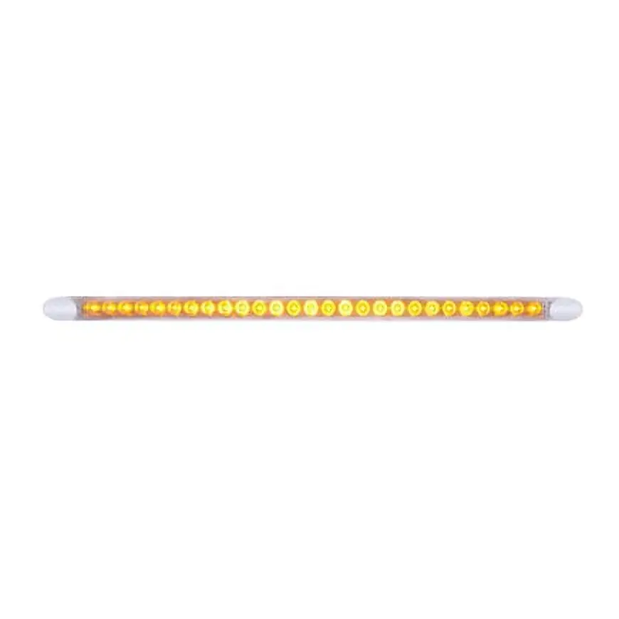 United Pacific 37599B Auxiliary Light Bar Amber Led. Clear Lens. 27 High