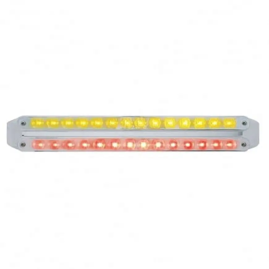 United Pacific 37677 Light Bar Led. Auxiliary Strip Light. Amber And Red